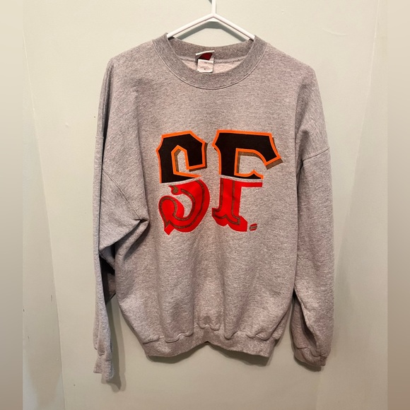 Booger Kids - Men’s XL - Grey Pullover Sweater - SF Logo - - Picture 1 of 12